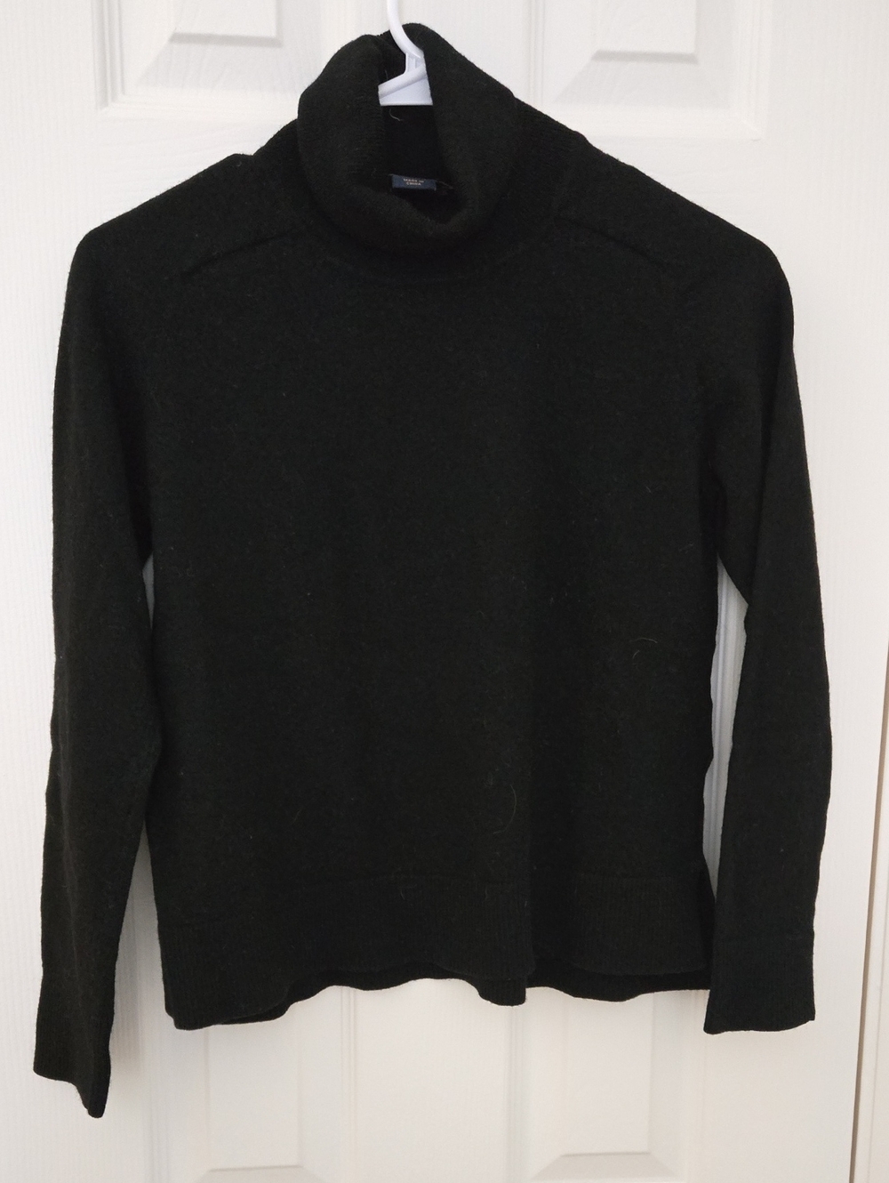Pendleton Black Turtleneck Wool Sweater